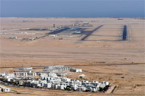 Вид на аэропорт Шарм-Эль-Шейх с воздуха.